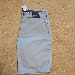 Express Mens Flat Front Shorts W28 Lt Blue